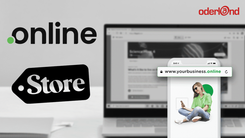 Kampanj .online och .store hos Oderland – nyregistreringar för 9 kr