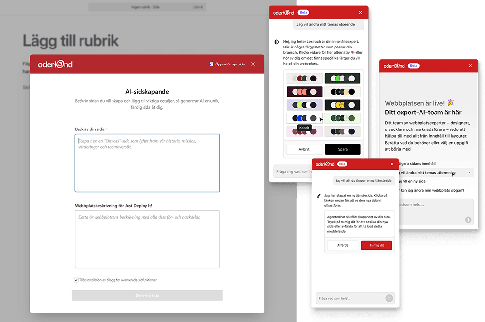 AI-drivet webbygge i WordPress